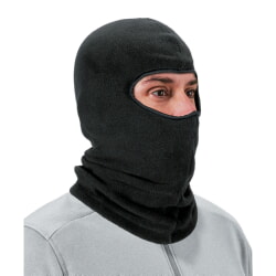 Ergodyne N-Ferno 6821-ECO Black Recycled Balaclava Face Mask - Fleece - 16858