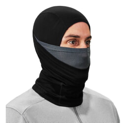 Ergodyne N-Ferno 6844 Black Dual-Layer Balaclava Face Mask