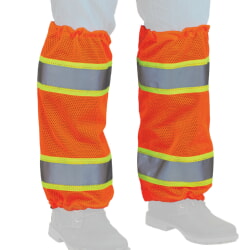 Ergodyne GloWear 8009 Orange Class E Two-Tone Mesh Leg Gaiters