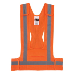 Ergodyne 8142BA GloWear Hi-Vis Orange Safety Vest Breakaway Class 1