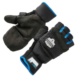 Ergodyne ProFlex 816 Black Thermal Flip-Top Gloves Mittens