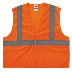 Ergodyne 8205HL GloWear Hi-Vis Orange Safety Vest Type R Class 2
