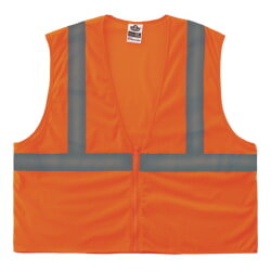 Ergodyne GloWear 8205Z Class 2 Super Economy Mesh Vest with Zipper - Orange