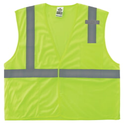 Ergodyne GloWear 8210HL-S Economy Mesh Vest Class 2 Hook Loop - Lime