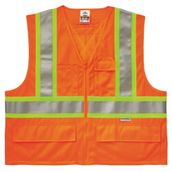 Ergodyne GloWear 8235ZX Class 2 Two-Tone X-Back Vest - Orange