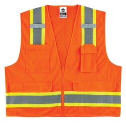 Ergodyne GloWear 8248Z Two-Tone Surveyors Vest Class 2 - Orange