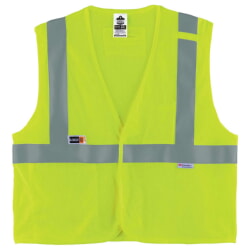 Ergodyne GloWear 8260FRHL Class 2 FR Safety Vest Hook Loop - Lime