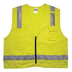 Ergodyne GloWear 8262FRZ Class 2 FR Surveyor Vest with Zipper - Lime
