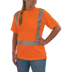 Ergodyne 8274 GloWear Women's Hi-Vis Orange T-Shirt Class 2