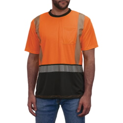 Ergodyne 8294BK GloWear Hi-Vis Orange T-Shirt Type R Class 2 Black