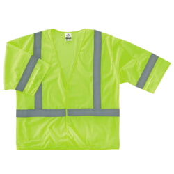 Ergodyne GloWear 8310HL Class 3 Economy Vest Hook Loop - Lime