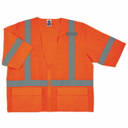 Ergodyne GloWear 8320Z Class 3 Standard Vest with Zipper - Orange