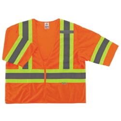 Ergodyne GloWear 8320Z Class 3 Standard Vest with Zipper - Orange