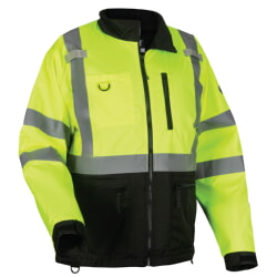 Ergodyne GloWear 8351 Windbreaker Water-Resistant Jacket - Hi-Vis Lime