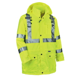 Ergodyne GloWear 8365 Rain Jacket Class 3 - Hi-Vis Lime