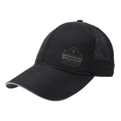 Ergodyne Chill-Its 8937 Black Performance Cooling Baseball Hat 12604