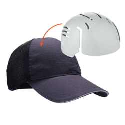Ergodyne Skullerz 8946 Hat w/ Insert Navy Baseball Cap Bump Cap Insert