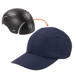 Ergodyne Skullerz 8947 Lightweight Baseball Hat Bump Cap Insert - Navy