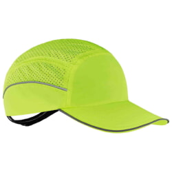 Ergodyne Skullerz 8955 Short Brim Lime Lightweight Bump Cap Hat