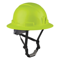 Ergodyne 60541 Skullerz 8963 Hi Viz Green Full Brim Safety Helmet Type 2 Class E