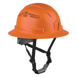 Ergodyne 60562 Skullerz 8964 Orange Full Brim Safety Helmet Type 2 Class C