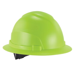 Ergodyne Skullerz 8969 Lime Lightweight Full Brim Hard Hat - Type 1 Class E