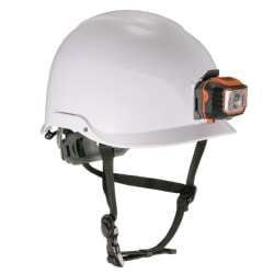 Ergodyne Skullerz 8974LED White Safety Helmet with LED Light Type 1 Class E