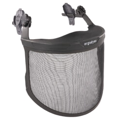 Ergodyne Skullerz 8989 Gray Mesh Face Shield for Hard Hat & Safety Helmet