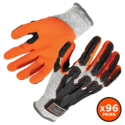 Ergodyne ProFlex 922CR Gray A3 Nitrile Coated Cut Resistant Gloves [96 Pairs]