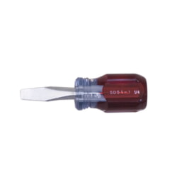 Martin Tool SDS1-1 1-1/2 Inch Chrome Stubby Slotted Screwdriver