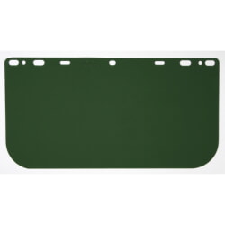 MCR Safety 181541 Green Polycarbonate Face Shield Visor [25 Pack]