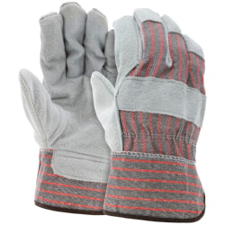 MCR Safety 1200S Economy Cowhide Leather Glove With Starched Safety Cuff [12 PACK]