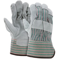 MCR Safety 1230 Cowhide Split Leather Palm Work Glove [12 PACK]