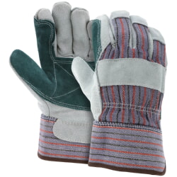 MCR Safety 1311 Cowhide Split Leather Double Palm Work glove [12 PACK]