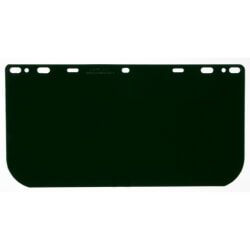 MCR Safety 181542 Dark Green Polycarbonate Face Shield Visor [25 Pack]