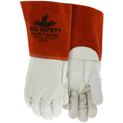 MCR Safety 4940 Cowhide Leather Welding Glove 5 Inch Split Leather Bell Cuff