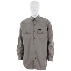 MCR Safety MCRS1G FR Cotton Long Sleeve Work Shirt Gray CAT 2