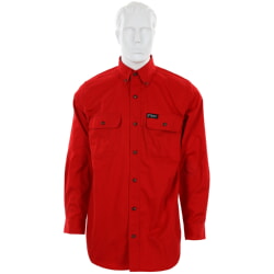 MCR Safety MCRS1R FR Cotton Work Shirt Flame Resistant  Red CAT 2