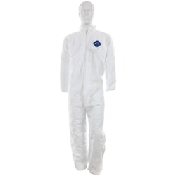 MCR Safety TY125S Tyvek Coverall White Elastic Sleeve & Ankle[ 25 Pack]