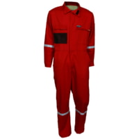 MCR Safety SBC2014 FR Vented Coverall 7oz Red, Cat 2 Long Sleeve