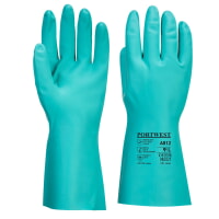 Portwest A812GNR Nitrosafe Plus Chemical Gauntlet Green [12 PACK]
