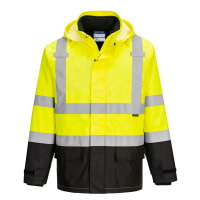 Portwest S362YBR Hi Vis 3-in-1 Contrast Jacket Hi Viz Green-Black