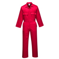 Portwest S999RER Euro Work Polycotton Coverall Red
