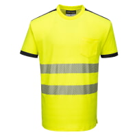 Portwest T181YBR PW3 Hi-Vis Short Sleeve T-Shirt Hi Viz Green