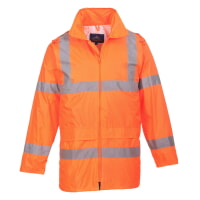 Portwest UH440ORR Hi-Vis Rain Jacket Hi Viz Orange