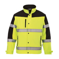 Portwest US429YBR Two-Tone Softshell Jacket (3L) Hi Viz Green