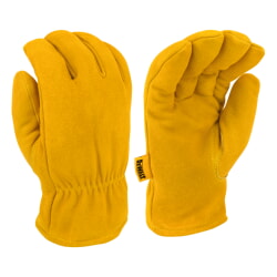 DEWALT DPG48 Gold Suede Deerskin Sherpa Lined Leather Driver Gloves [12 PAIR]