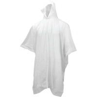 Neese 1005P 40" Economy Rain Poncho with Attached Hood Clear Universal Size
