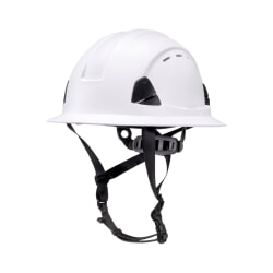 Radians RHF2V-WHITE Type II Class C Vented Full Brim Safety Helmet