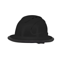 Radians RHJ6V-BLACK Hard Hat Vented Full Brim Type I Class C Black